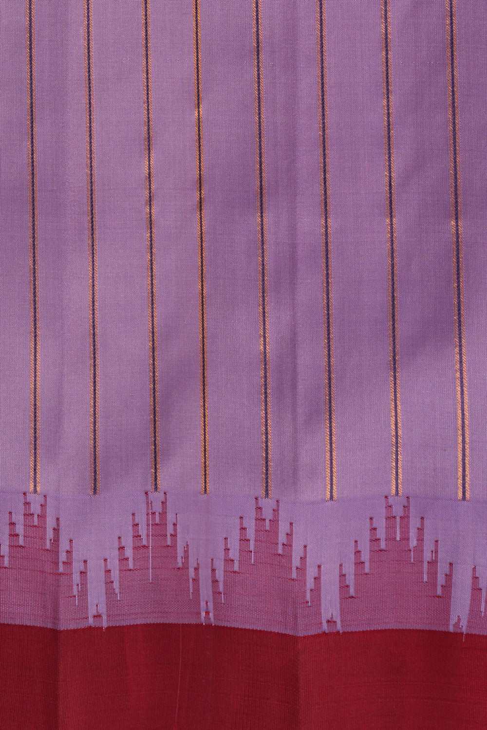 Image of Gadwal Silk Purple Saree